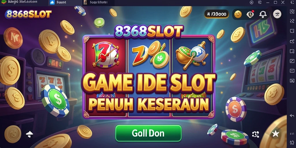 Tampilan utama gameplay 8368SLOT yang menarik dan penuh warna.