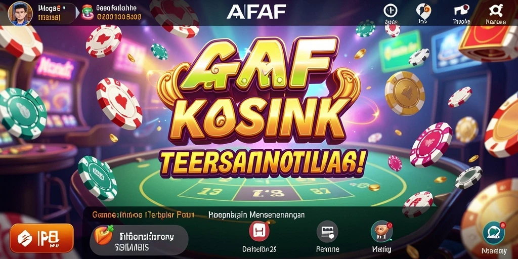 Tampilan gameplay menarik dari AFAF yang menggambarkan keseruan bermain Kasino.
