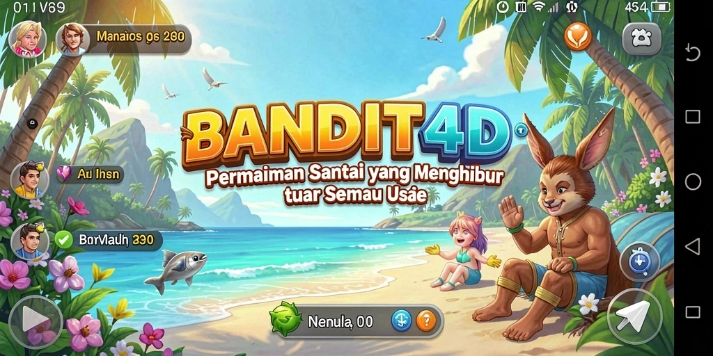 Screenshot utama gameplay <strong>BANDIT4D</strong> yang menampilkan keseruan permainan.