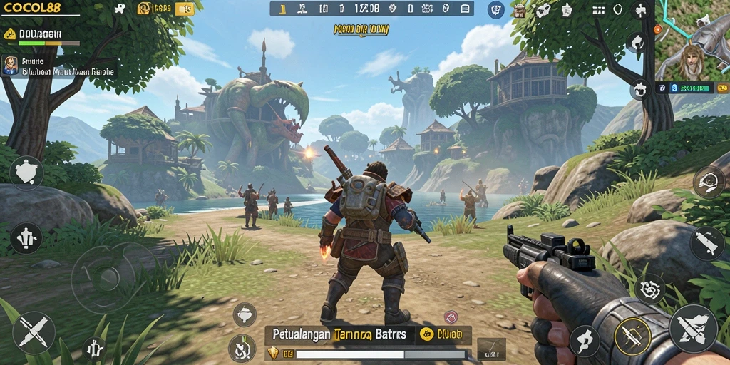 Tampilan gameplay COCOL88 yang menakjubkan dalam dunia Open World.