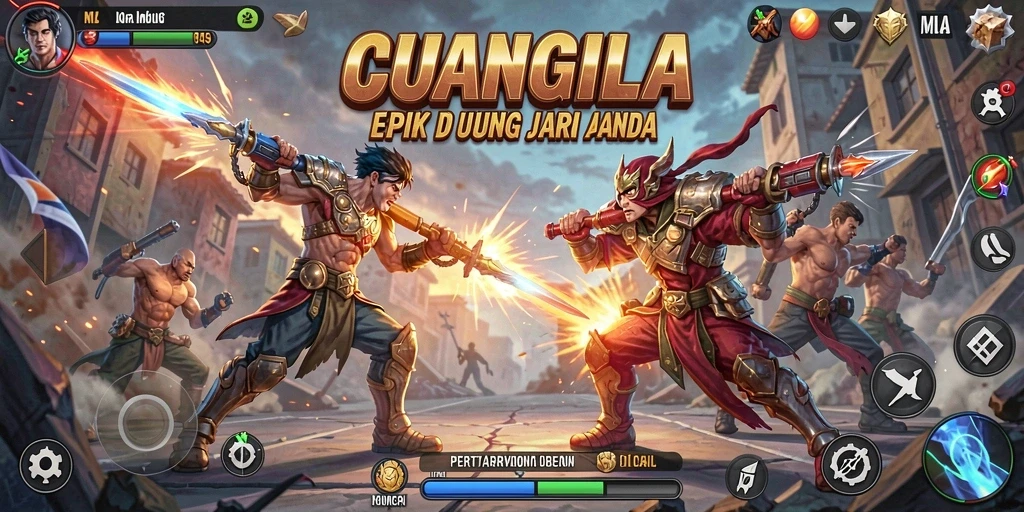 Tampilan gameplay CUANGILA menampilkan aksi pertarungan yang mendebarkan.