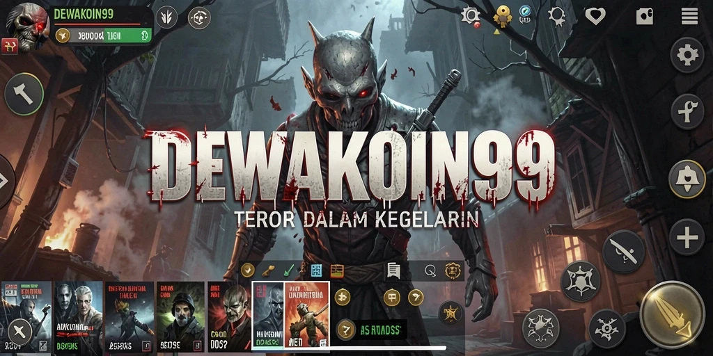 Tangkapan layar menampilkan gameplay intens DEWAKOIN99 di suasana Horror.
