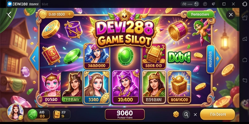 Tampilan gameplay DEWI288 menampilkan keseruan bermain Slot.