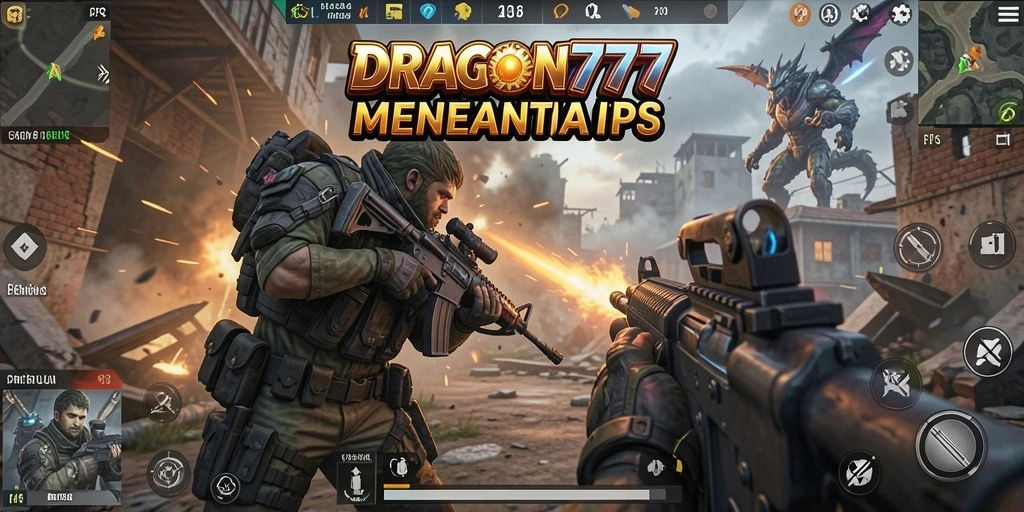 Gameplay mendebarkan dalam pertempuran tembak-menembak di DRAGON777.