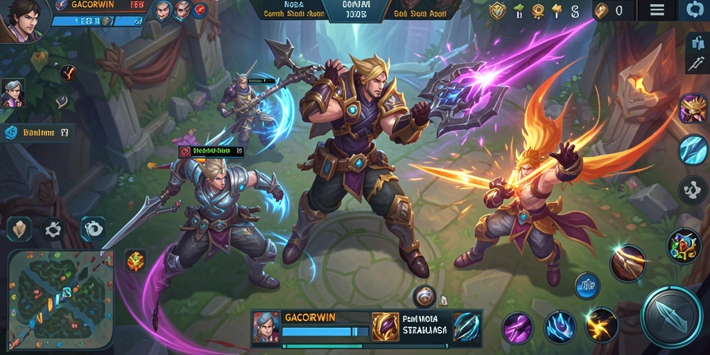 Screenshot gameplay GACORWIN yang intens dan strategis.