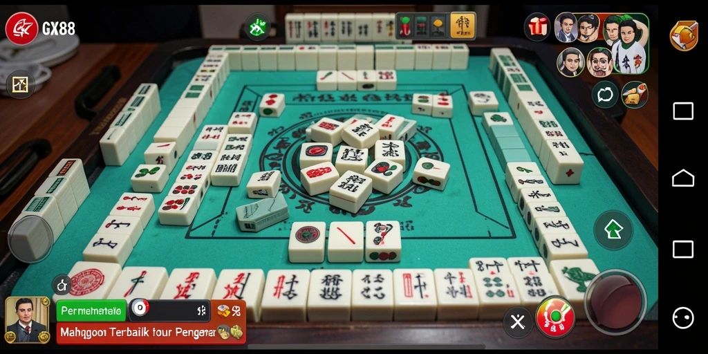 Tampilan screenshot GX88 menampilkan gameplay Mahjong yang seru dan interaktif.