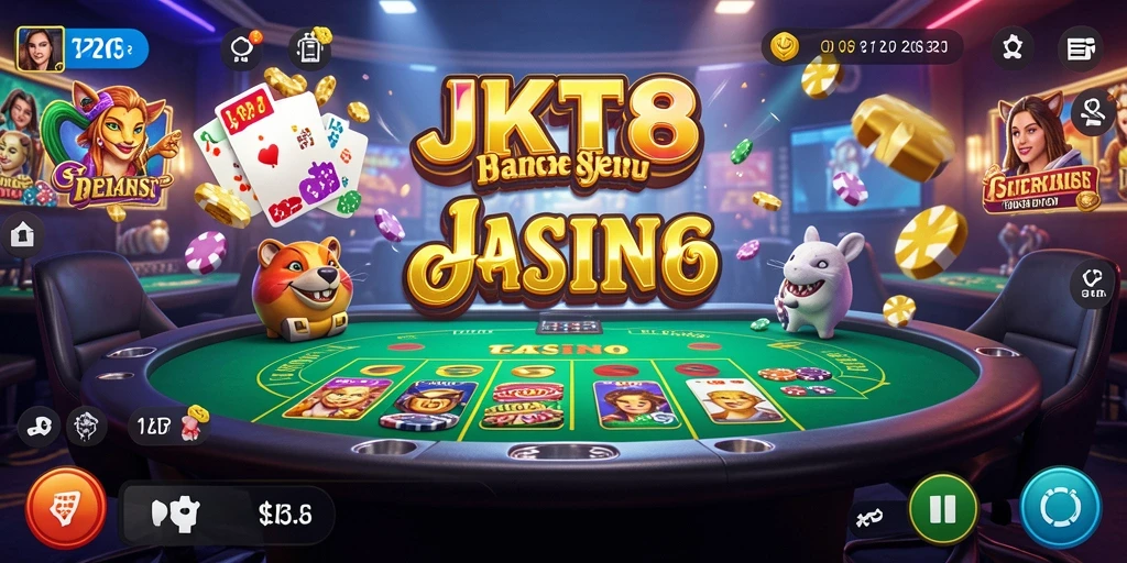 Gameplay menarik dari JKT8 dengan suasana Kasino.