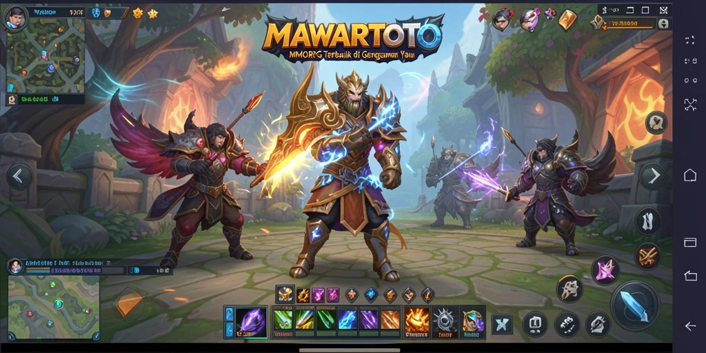 Tampilan gameplay seru di dunia fantastis MAWARTOTO.