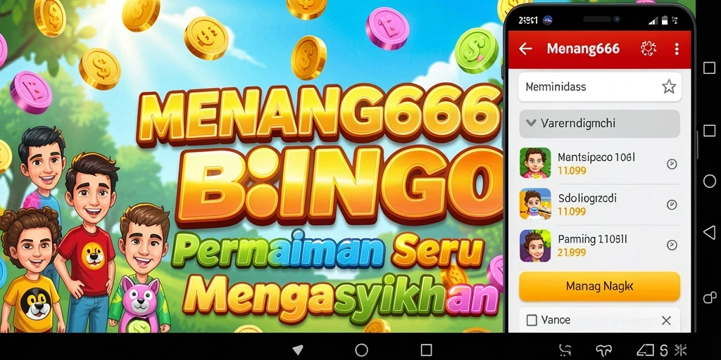 Tampilan permainan Bingo yang seru dan mendebarkan.