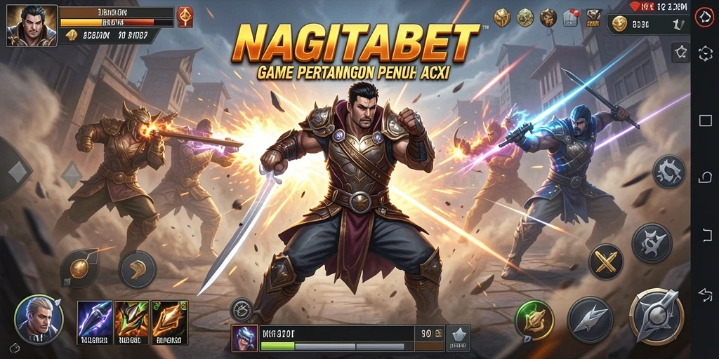 Tampilan aksi mendebarkan dalam gameplay Fighting NAGITABET.