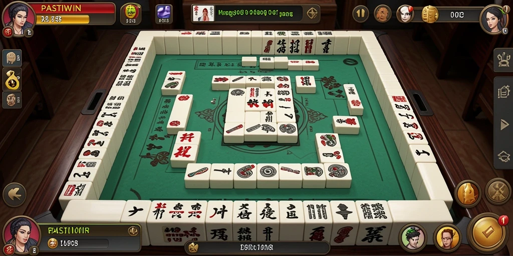 Tampilan gameplay Mahjong PASTIWIN yang seru dan mengasyikkan.