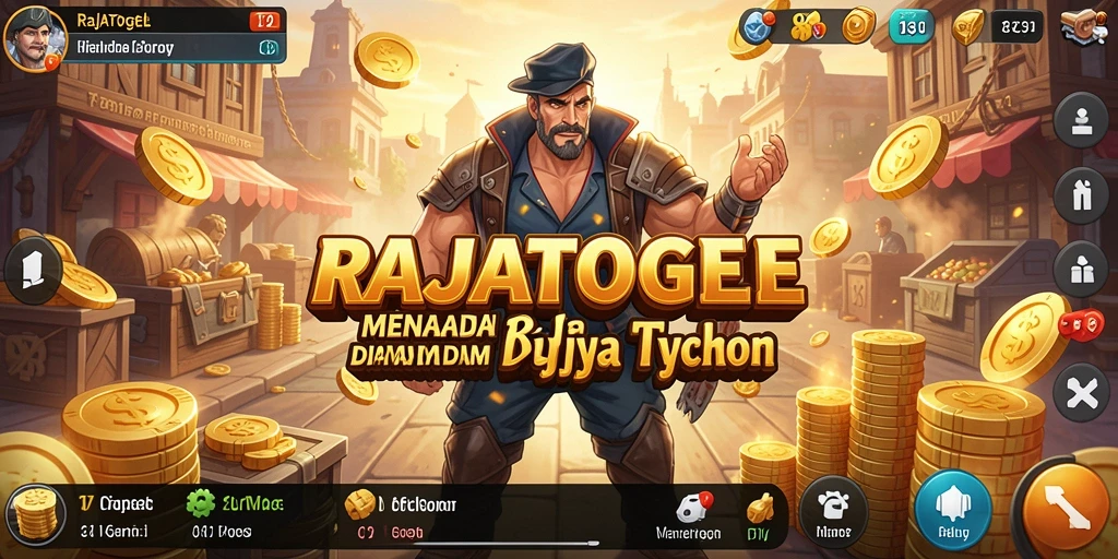 Tampilan gameplay menarik dari RAJATOGEL di dunia Tycoon.