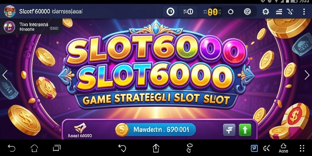Tampilan menawan dari gameplay SLOT6000 yang mengasyikkan.