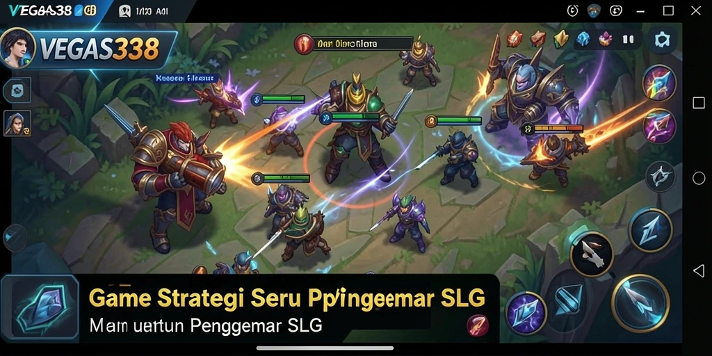 Tampilan gameplay seru dari VEGAS338 dengan berbagai strategi SLG.