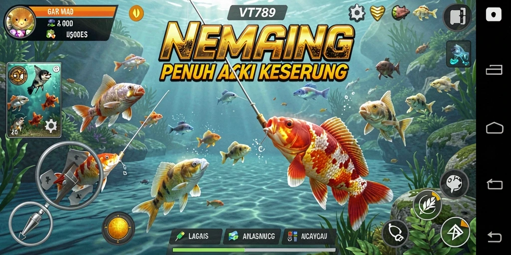 Tangkapan ikan yang epik dalam gameplay VT789 di lautan yang menakjubkan.