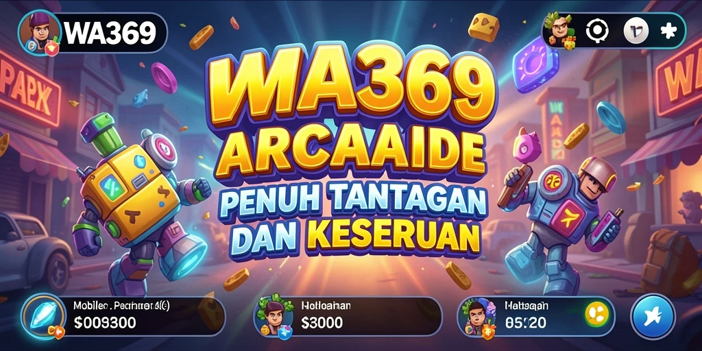 Tampilan gameplay Arcade yang seru dan penuh warna di WA369.
