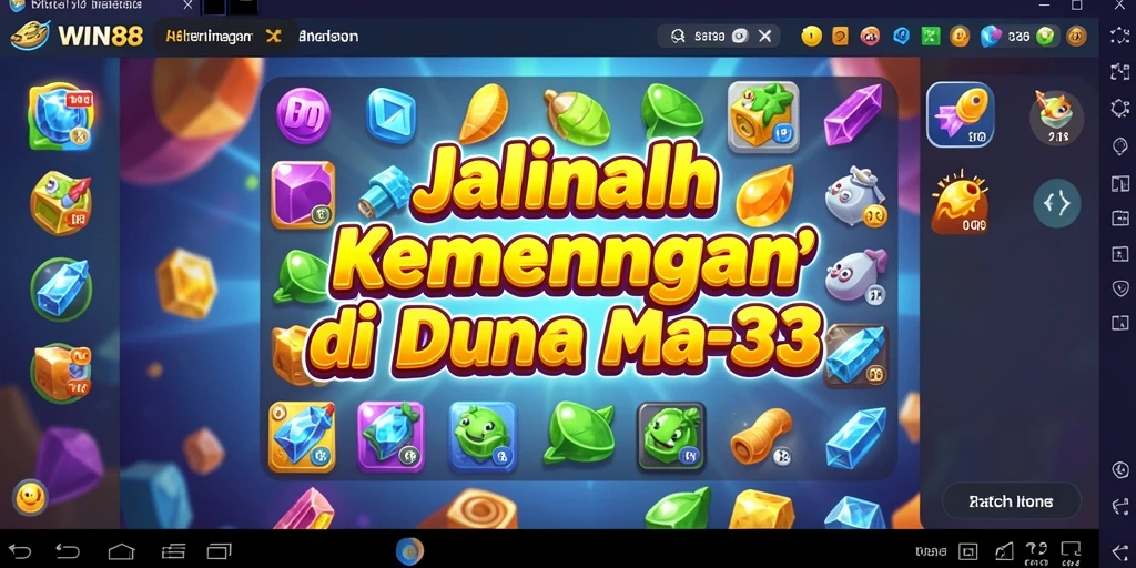 Tangkapan layar gameplay <strong>WIN88</strong> menampilkan kombinasi warna-warni yang memikat.